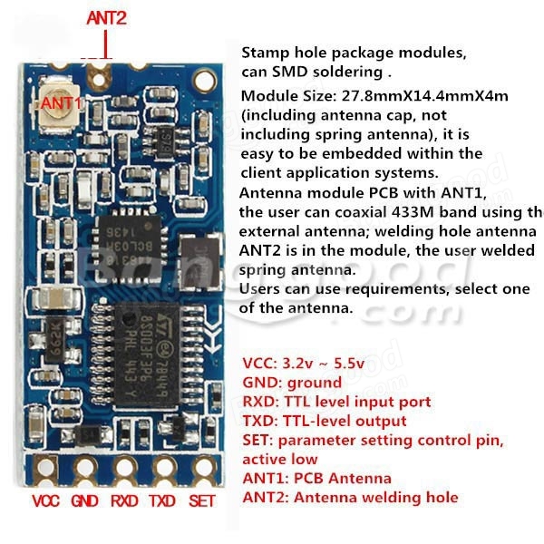 Modul HC-12 (433MHz)