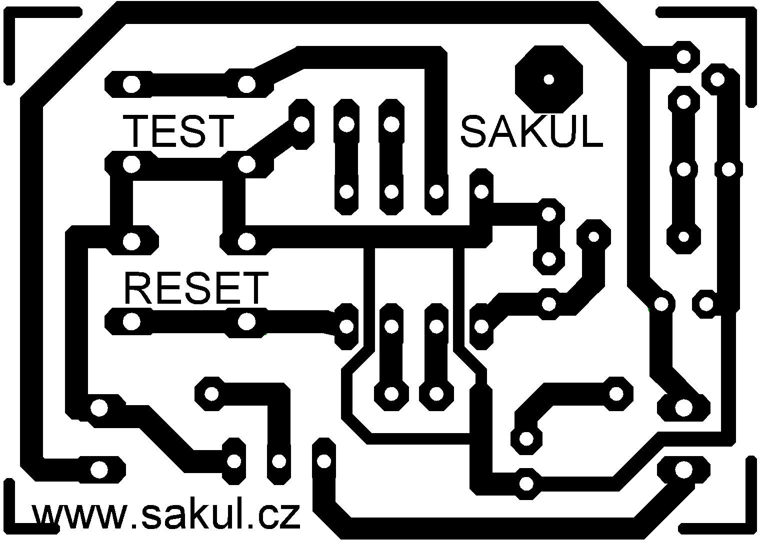 Plošný spoj elektronického sklopce