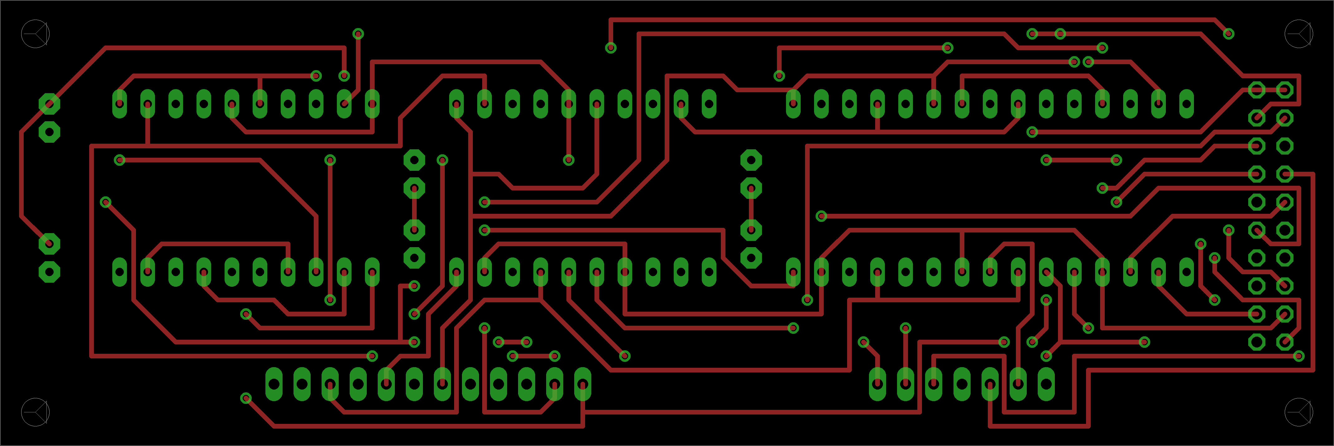 Horní strana PCB displeje GPS Hodin v2