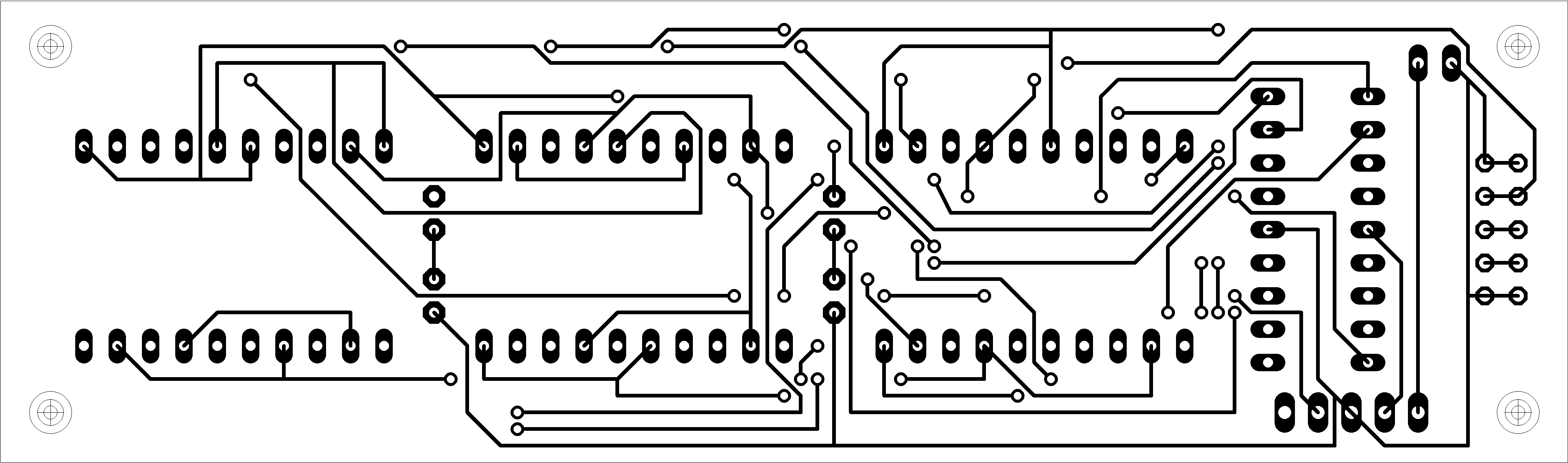 Serial LED Display PCB horní strana